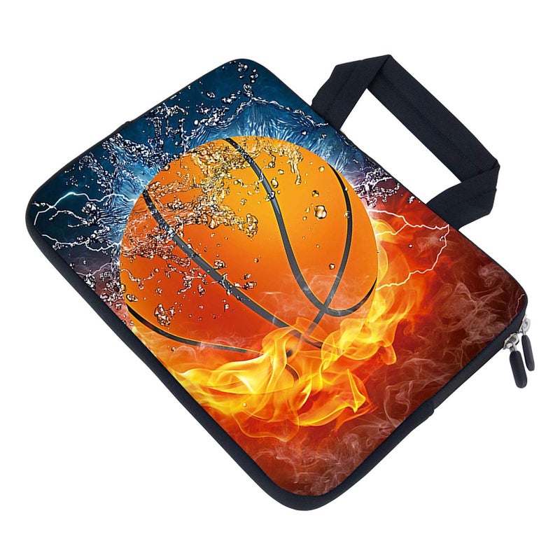 AMARY14 15 15.4 15.6 inch Laptop Handle Bag Computer Protect Case Pouch Holder Notebook Sleeve Neoprene Cover (Hot Basketball) - Image 3